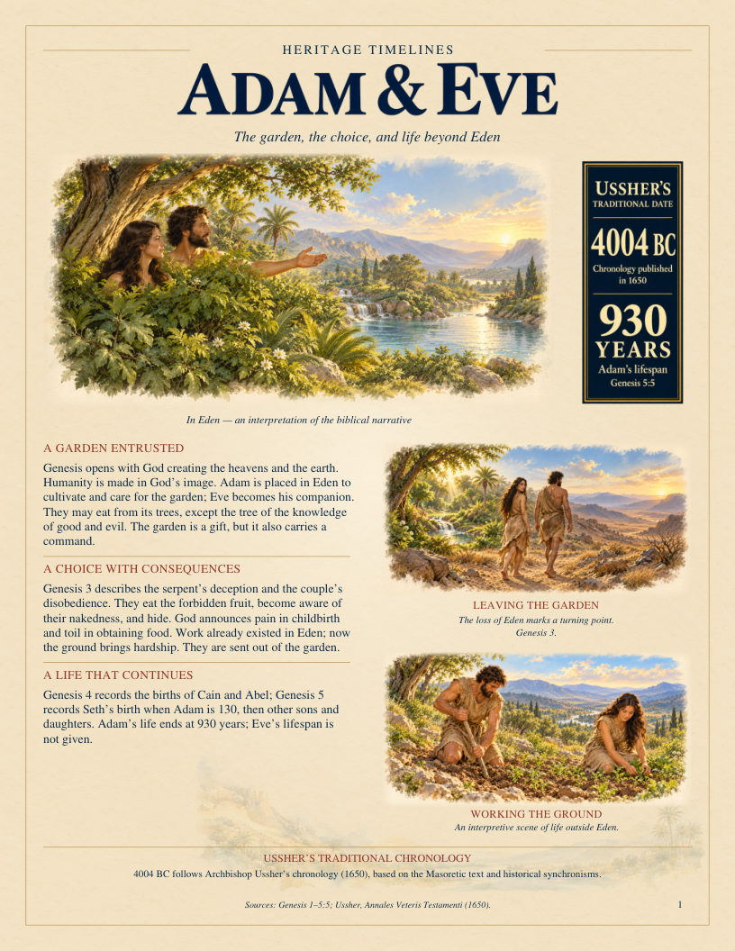 Adam & Eve: an illustrated plate