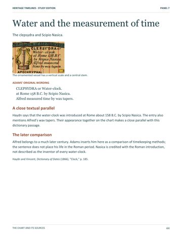 Book 7, page 52: Water and the measurement of time