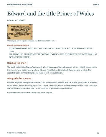 Book 9, page 40: Edward and the title Prince of Wales