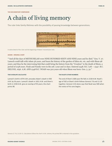 Page 19: A chain of living memory