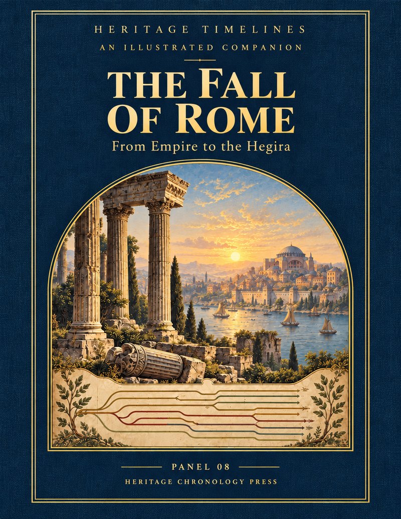 Cover of panel 8: The Fall of Rome