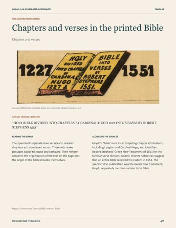 Page 48: Chapters and verses in the printed Bible